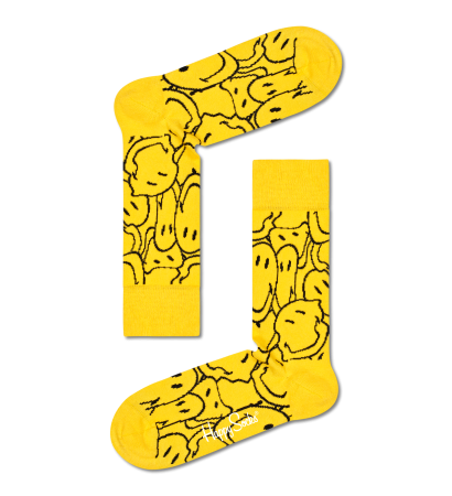 collaboration Distorted Smiley Sock SMY01