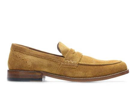 Мужские лоферы Clarks James Free 26139030, оранжевые