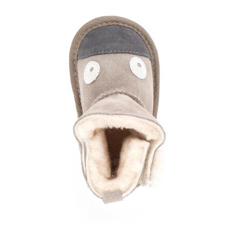 Детские ботинки из овчины (угги) EMU Australia Koala Walker B10306, серые Детские ботинки из овчины (угги) EMU Australia Koala Walker B10306, серые