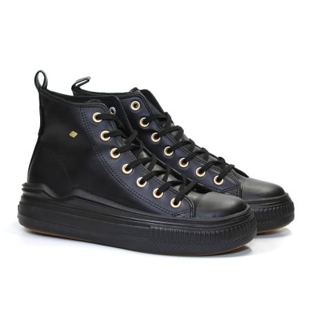 Женские высокие кеды British Knights KAYA FLOW MID B52-3731-02, черные
