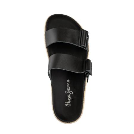 Мужские сланцы Pepe Jeans London BIO BUCKLES JUTE PMS90058, черные