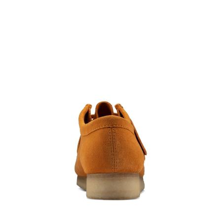 Женские полуботинки Clarks Wallabee. 26156621, оранжевые Женские полуботинки Clarks Wallabee. 26156621, оранжевые