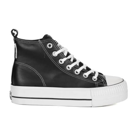 Женские высокие кеды British Knights KAYA MID B49-3736-02, черные