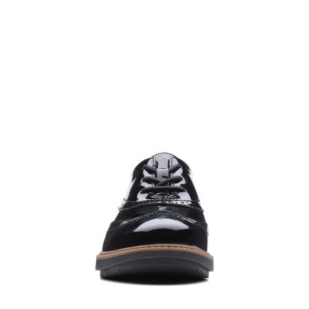 Женские оксфорды брогированные Clarks Raisie Hilde 26136343, черные Женские оксфорды брогированные Clarks Raisie Hilde 26136343, черные