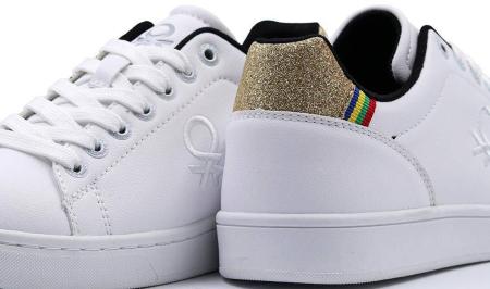 Женские кеды United Colors of Benetton Cupsole BTW124001, белые
