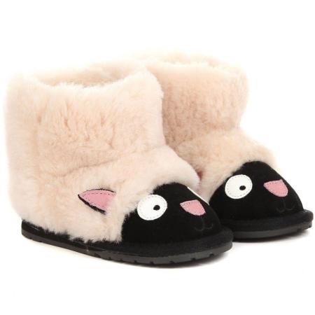 Детские ботинки из овчины (угги) EMU Australia Lamb Walker B10760, натуральные