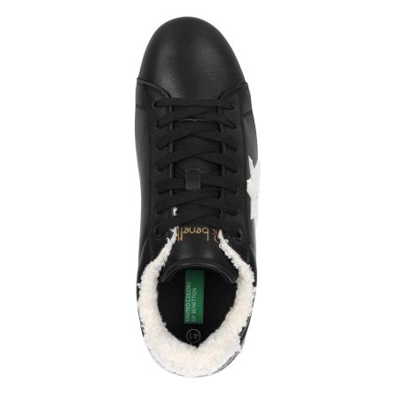 Женские кеды United Colors of Benetton LABEL TEDDY BTW224011, черные