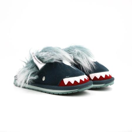 Детские тапочки EMU Australia Monster Slipper K12620, синие