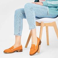  44405123-1400 - Женские лоферы Bugatti, оранжевые