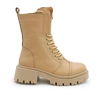 7714 - Женские высокие ботинки Bugatti, бежевые  7714 - Женские высокие ботинки Bugatti, бежевые
