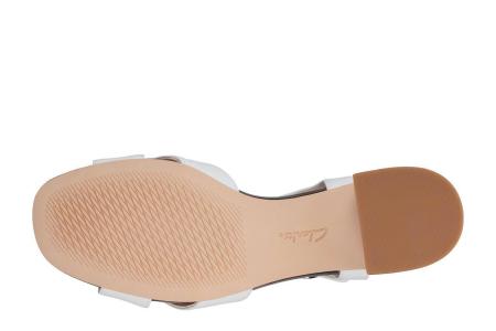 Женские босоножки Clarks Sheer35 Strap 26148425, белые Женские босоножки Clarks Sheer35 Strap 26148425, белые