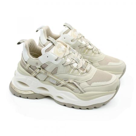 Женские кроссовки Buffalo shoes TRIPLET HOLLOW 1630352, бежевые