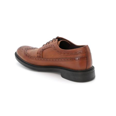 Мужские дерби брогированные Clarks C3815-180, коньячные