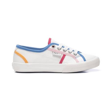 Детские кеды Pepe Jeans London BAKER BINDING PGS30427, белые