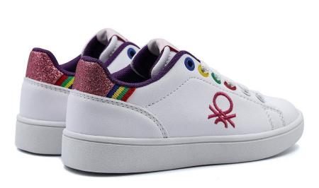 Детские кеды United Colors of Benetton Cupsole BTK124001, белые