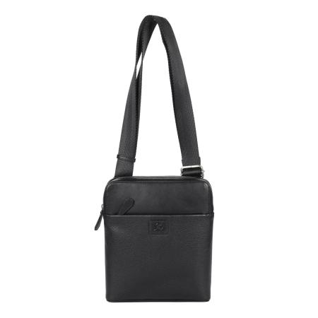 Мужская сумка репортер Royalfinch LEATHER HAND BAG RF43172, черная