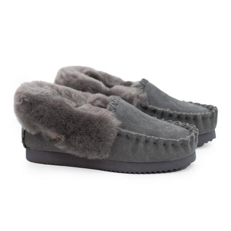 Женские тапочки EMU Ridge SMU Molly Moccasin RW10021, серые