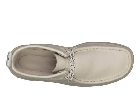 Женские высокие кеды Clarks OriginWallabee 26157268, белые