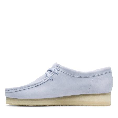Женские полуботинки Clarks Wallabee. 26140920, голубые
