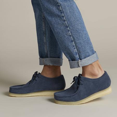 Мужские полуботинки Clarks Wallabee 26140975, синие