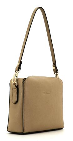 Женская сумка кросс-боди Maison Pourchet Cassetta Leather 77101, бежевая