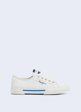 Детские кеды Pepe Jeans London BRADY BOY BASIC PBS30527, белые