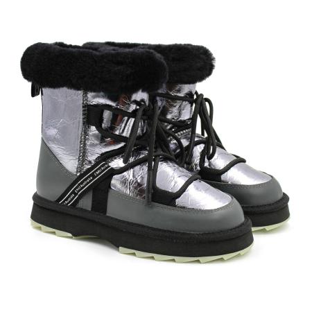 Женские снегоходы EMU Australia Blurred Mirror W12642, серебряные Женские снегоходы EMU Australia Blurred Mirror W12642, серебряные