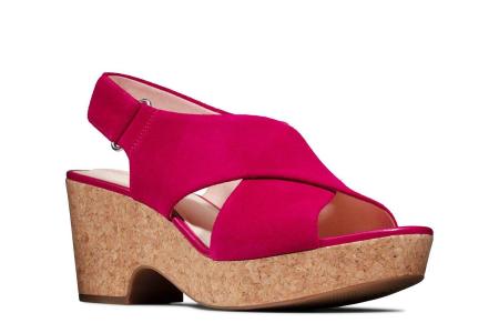 Женские босоножки Clarks Maritsa Lara 26147926, фуксия