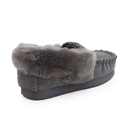 Женские тапочки EMU Ridge SMU Molly Moccasin RW10021, серые