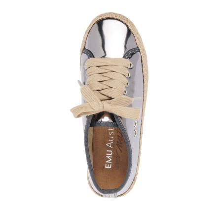 Детские кеды EMU Australia Agonis Mirror Teens T12572, серебряные