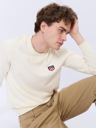 Мужской джемпер Gant COTTON C-NECK 8050185, белый