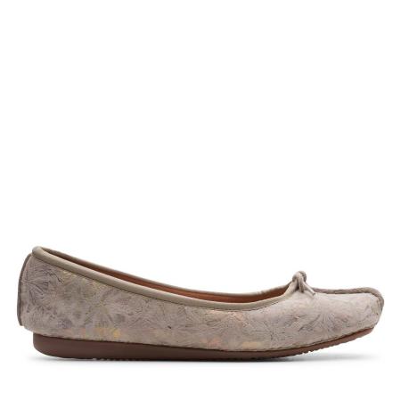 Женские балетки Clarks Freckle Ice 26147556, серые