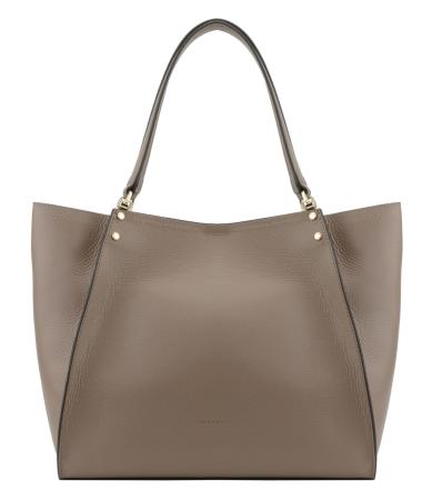 Женская сумка шоппер Maison Pourchet Hebdo 77032, коньячная