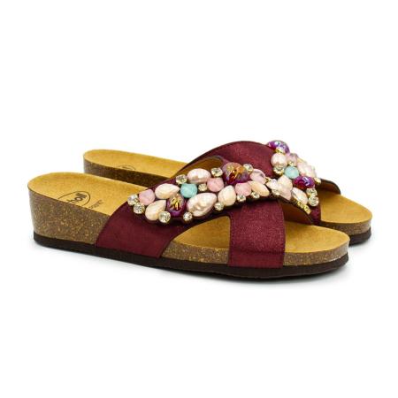 Женские сланцы SCHOLL PALAU CROSS F298792183, бордовые