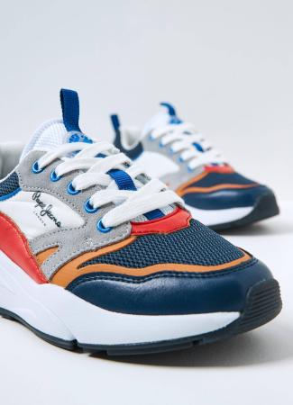 Детские кроссовки Pepe Jeans London ARROW LAYERS BOY PBS30521, синие