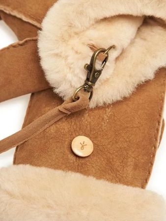 Женские варежки EMU Australia Montana Mittens W7019, коричневые