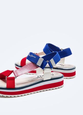 Детские сандалии Pepe Jeans London ALEXA TREK PGS90158, красные