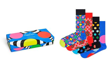 4-Pack Dot Socks Gift Set XDOT09