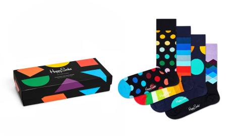 4-Pack Classic Multi-color Socks Gift Set XCLA09