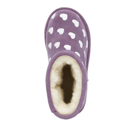 Детские сапоги EMU Australia Brumby Heart K11829, фиолетовые Детские сапоги EMU Australia Brumby Heart K11829, фиолетовые