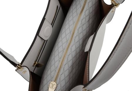 Женская сумка шоппер Maison Pourchet Hebdo 77032, белая