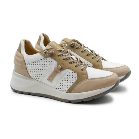 Женские кроссовки Bugatti Dubai 431A6N03-3510, бежевые
