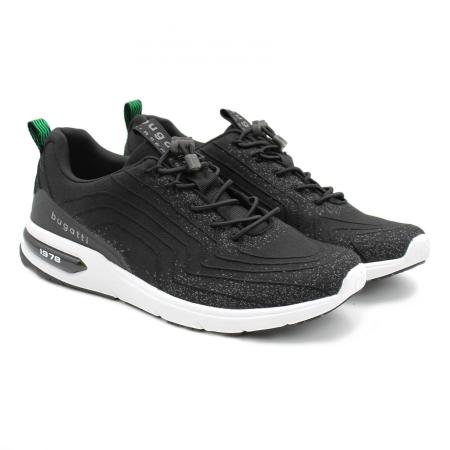 Мужские кроссовки Bugatti Numbis 34165801-6900, черные Мужские кроссовки Bugatti Numbis 34165801-6900, черные