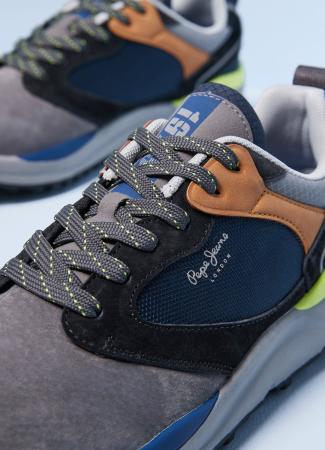 Мужские кроссовки Pepe Jeans London TRAIL LIGHT URBAN 21 PMS30778, серые