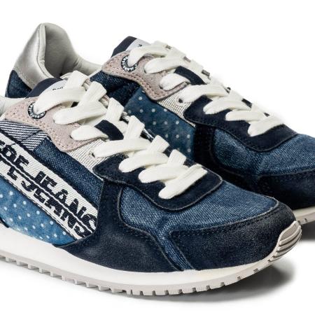 Женские кроссовки Pepe Jeans London TINKER DENIM TAPE WOMAN PLS31008, синие Женские кроссовки Pepe Jeans London TINKER DENIM TAPE WOMAN PLS31008, синие