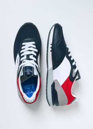 Мужские кроссовки Pepe Jeans London LONDON ONE ROAD M PMS30821, синие