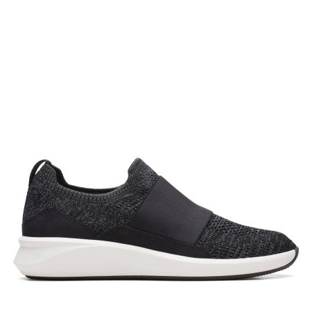 Женские кроссовки Clarks Un Rio Knit 26165487, черные