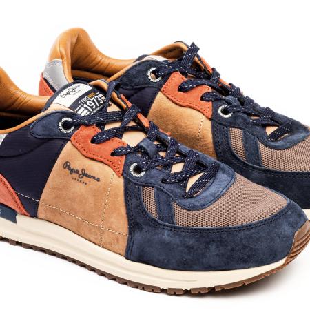 Мужские кроссовки Pepe Jeans London TINKER PRO 19 WOODLAND PMS30594, синие