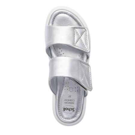 Женские сланцы SCHOLL BOCA 2 STRAPS F300101057, серебряные