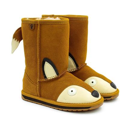 Детские угги EMU Australia Fox K12074, оранжевые